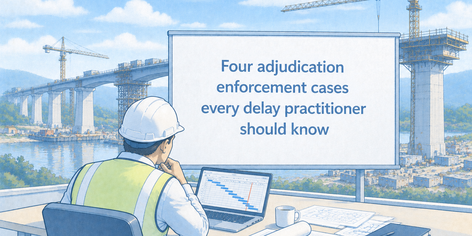 Four adjudication enforcement cases every delay practitioner should know