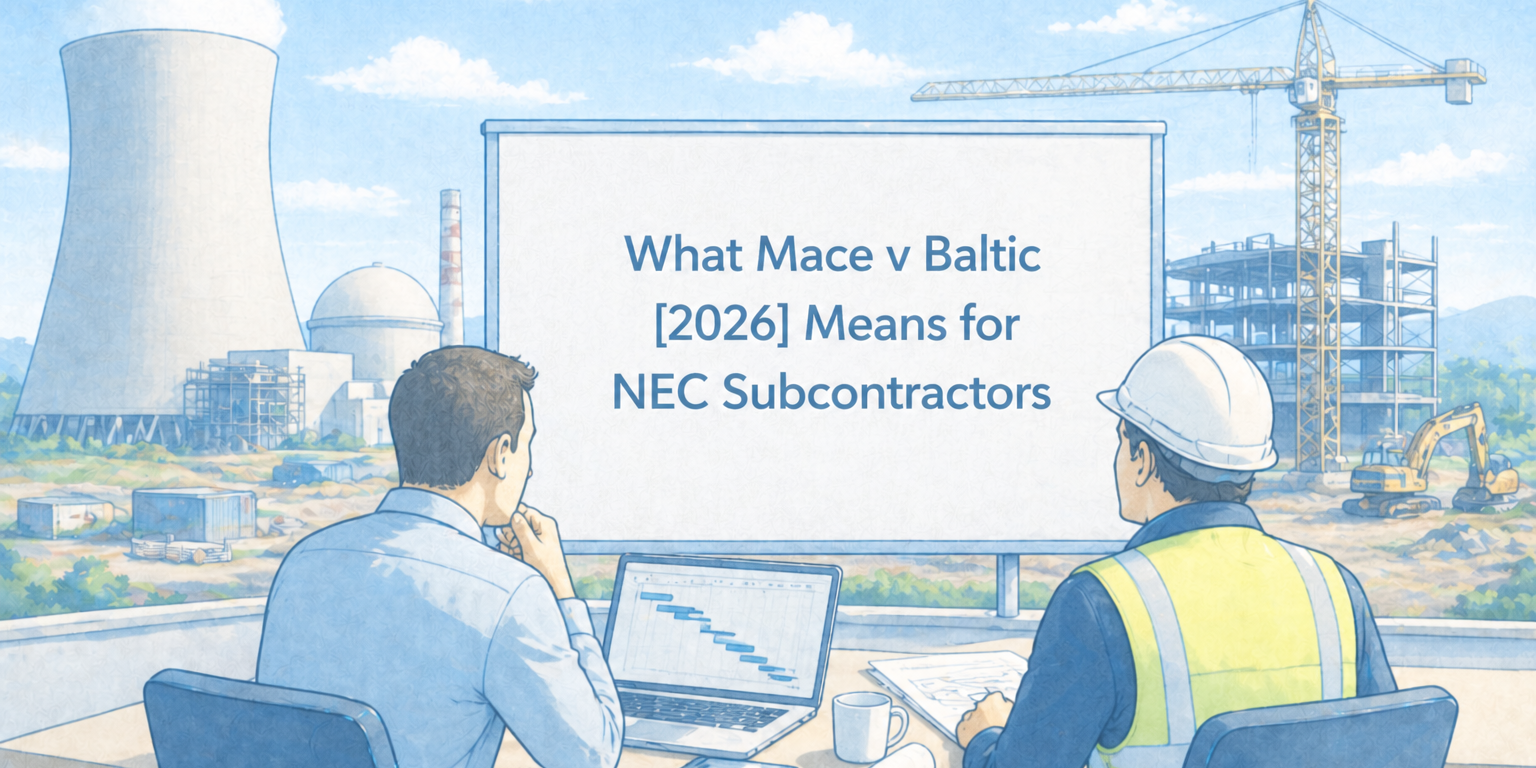 What Mace v Baltic [2026] EWHC 976 (TCC) means for NEC Subcontractors