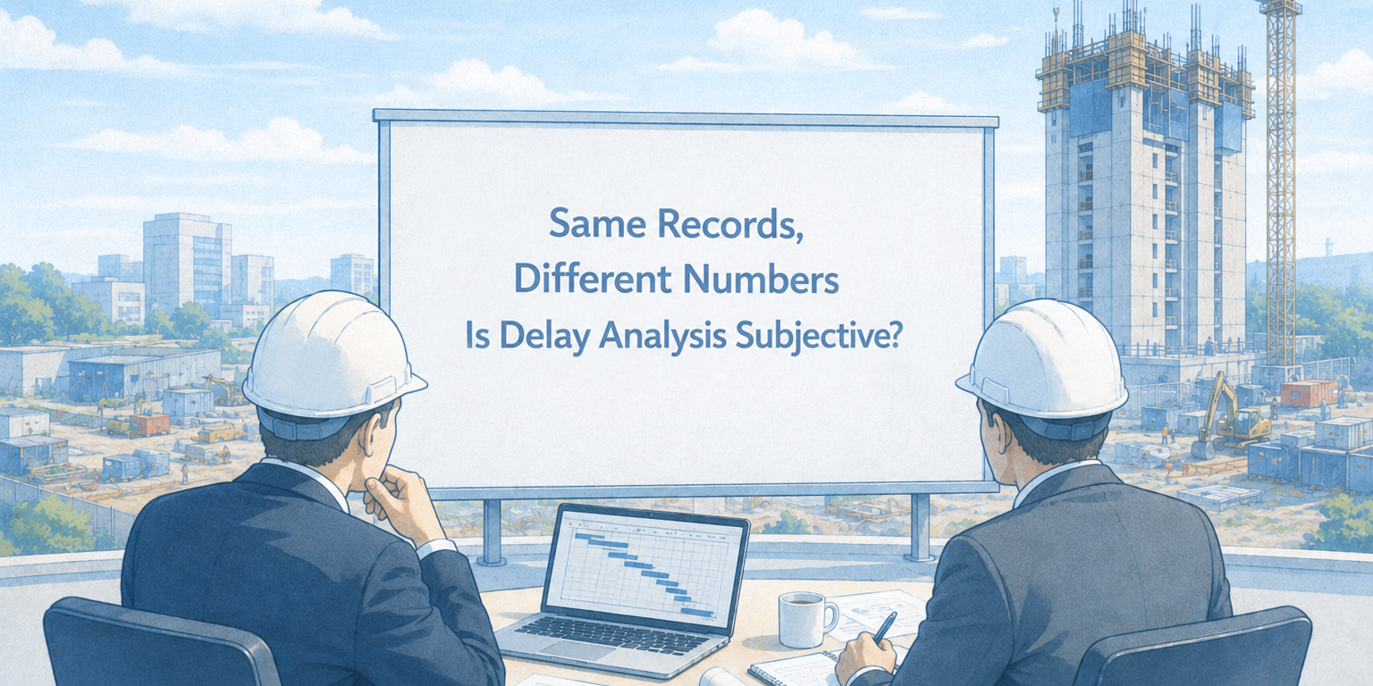 Same records, different numbers. Is delay analysis subjective?