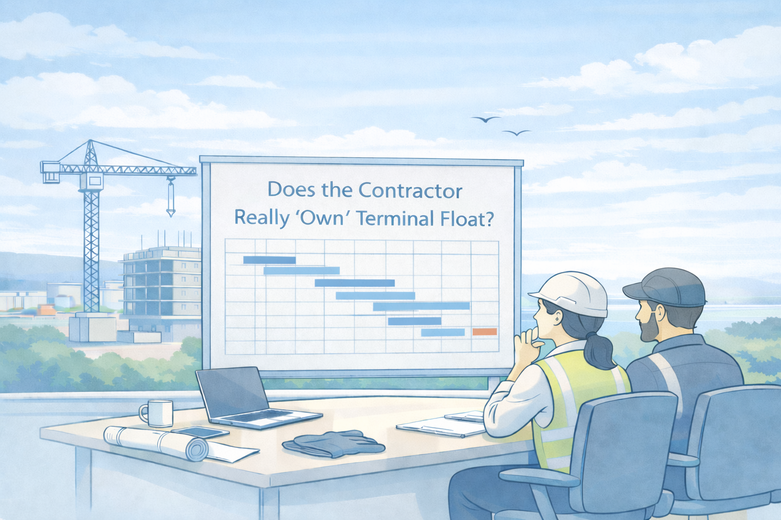 Does the Contractor really own terminal float in NEC