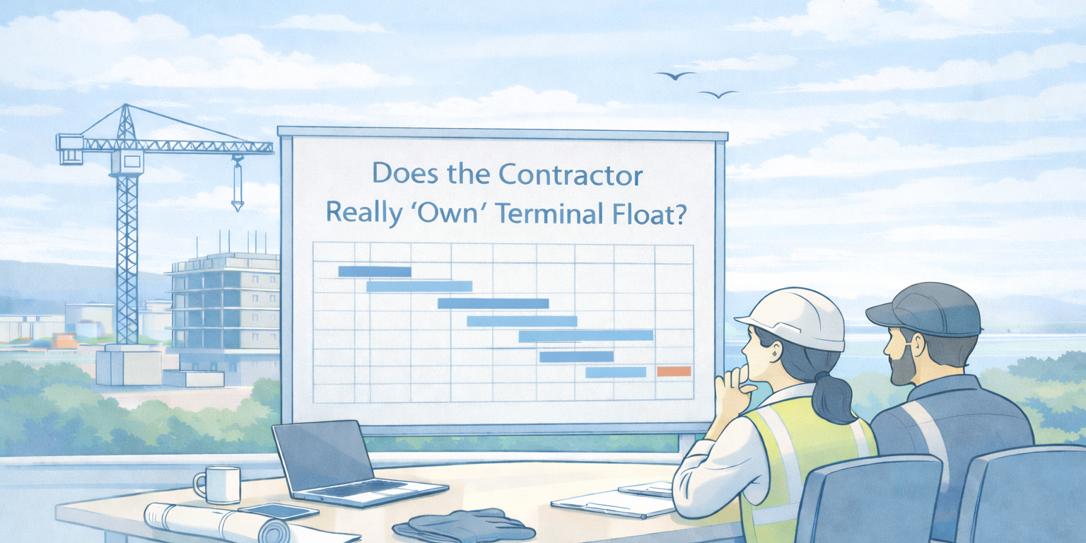 Does the Contractor really own terminal float in NEC